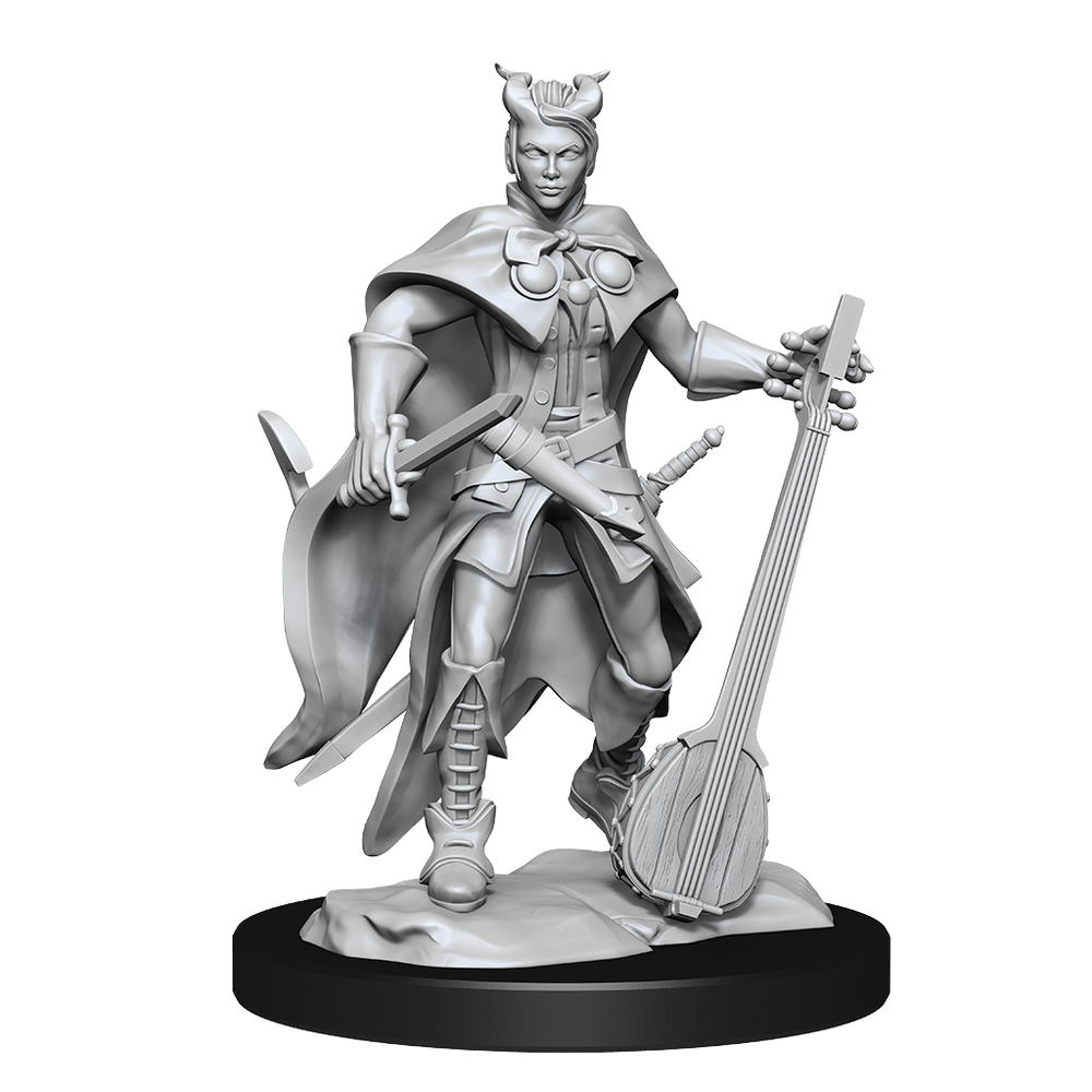 WizKids DND Unpainted Female Tiefling Bard (2 count)