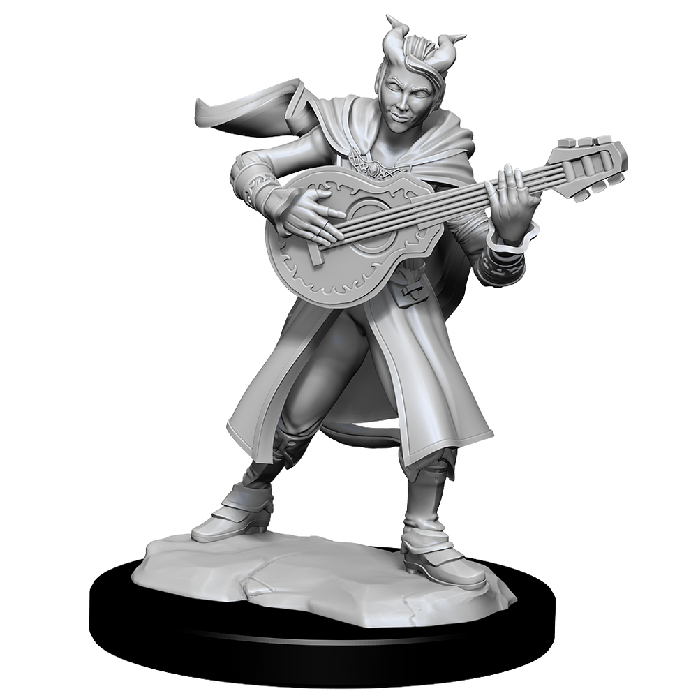 WizKids DND Unpainted Female Tiefling Bard (2 count)