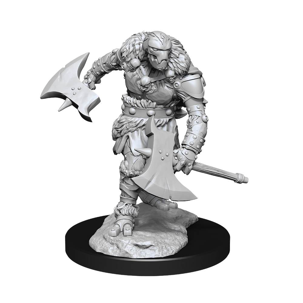 WizKids DND Unpainted Warforged Barbarian (2 count)