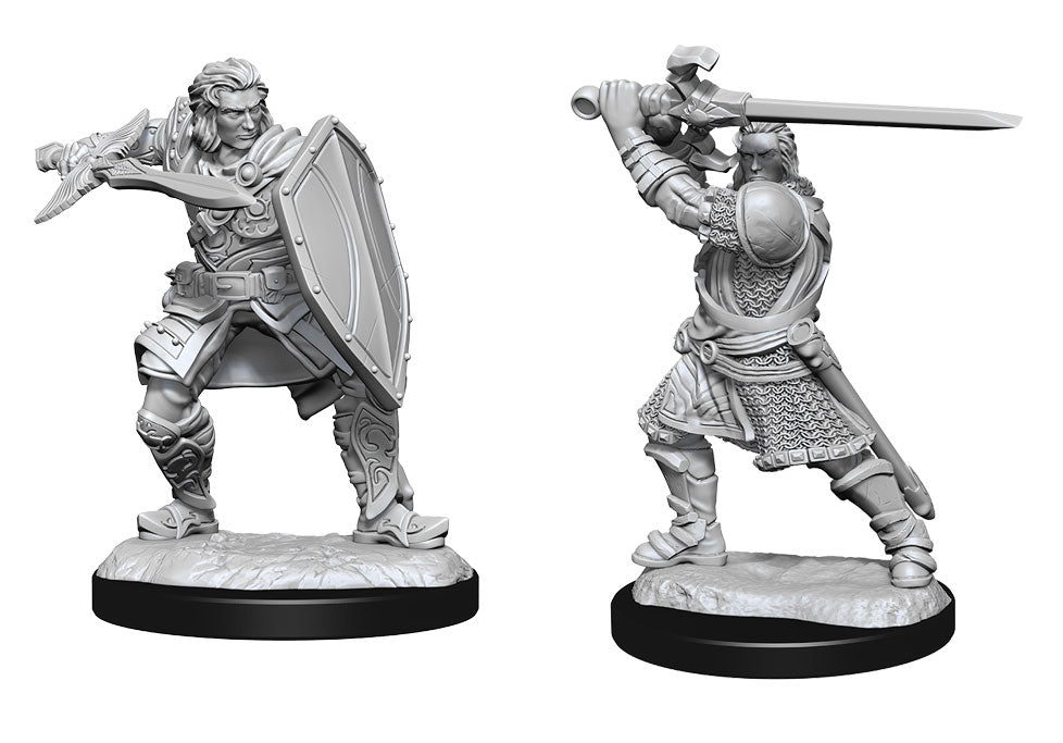 WizKids DND Unpainted Male Human Paladin (2 count)