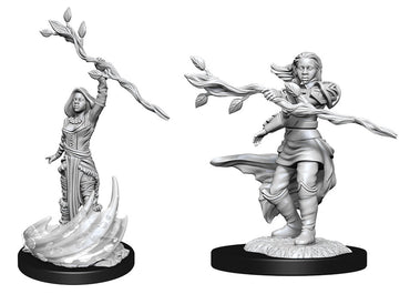 WizKids DND Unpainted Female Human Druid (2 count)