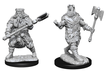 WizKids DND Unpainted Male Human Barbarian (2 count)