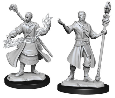 WizKids DND Unpainted Male Half-Elf Wizard (2 count)