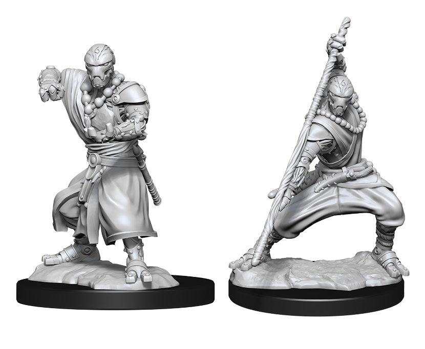 WizKids DND Unpainted Warforged Monk (2 count)