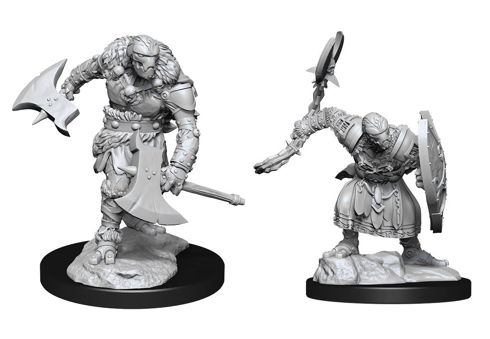 WizKids DND Unpainted Warforged Barbarian (2 count)