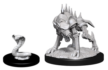 WizKids DND Unpainted Iron Cobra/Iron Defender (2 count)