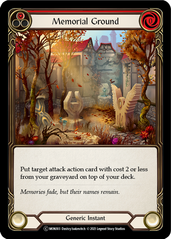 Memorial Ground (Red) [U-MON303-RF] (Monarch Unlimited)  Unlimited Rainbow Foil