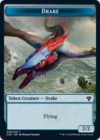 Drake // Goblin Warrior Double-sided Token [Commander 2020 Tokens]