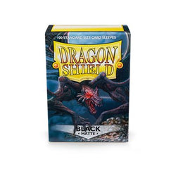 100ct Black Dragon Shield Matte Sleeves