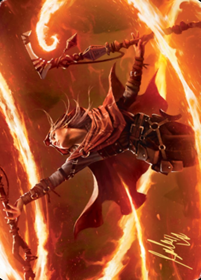 Magmatic Channeler Art Card (Gold-Stamped Signature) [Art Series: Zendikar Rising]