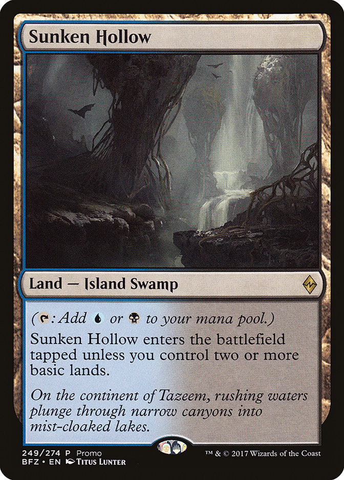 Sunken Hollow (Promo) [Battle for Zendikar Promos]