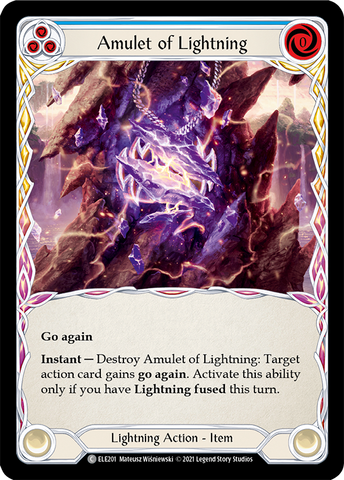 Amulet of Lightning [ELE201] (Tales of Aria)  1st Edition Normal