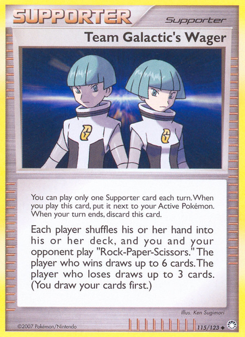 Team Galactic's Wager (115/123) [Diamond & Pearl: Mysterious Treasures]