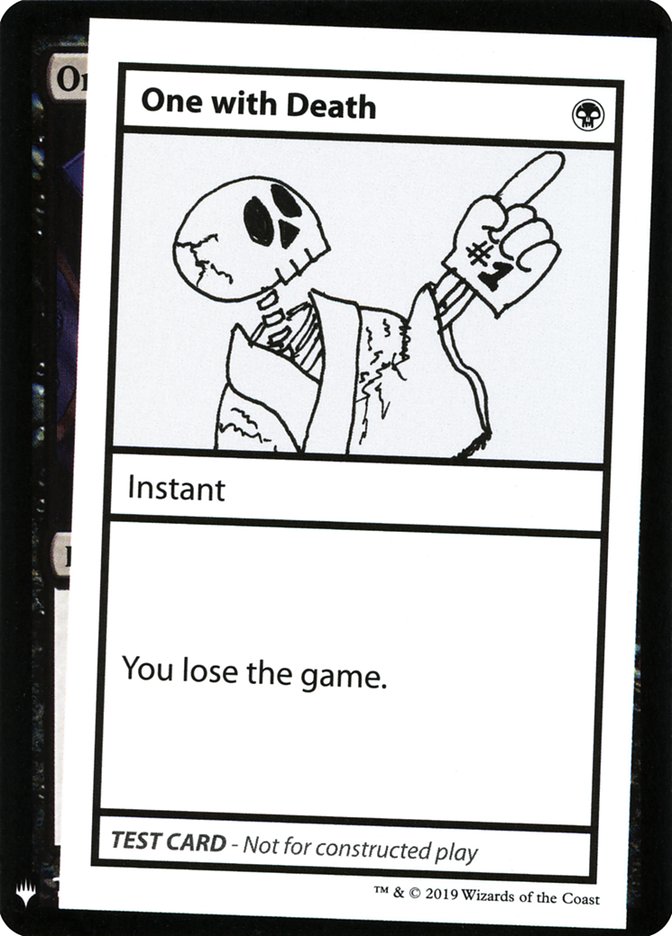 One With Death [Mystery Booster Playtest Cards]