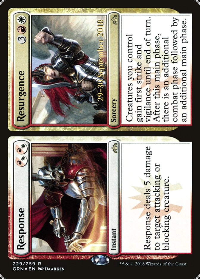 Response // Resurgence [Guilds of Ravnica Promos]