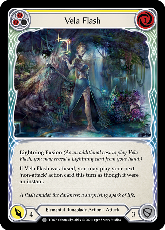 Vela Flash (Yellow) [ELE077] (Tales of Aria)  1st Edition Normal