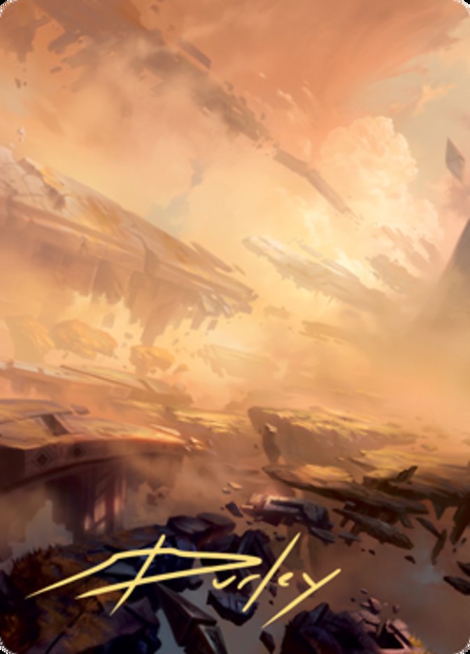 Plains 1 Art Card (Gold-Stamped Signature) [Art Series: Zendikar Rising]