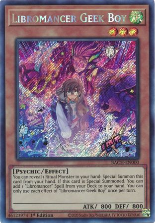 Libromancer Geek Boy [BACH-EN000] Secret Rare