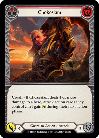 Chokeslam (Red) [U-CRU035] (Crucible of War Unlimited)  Unlimited Normal