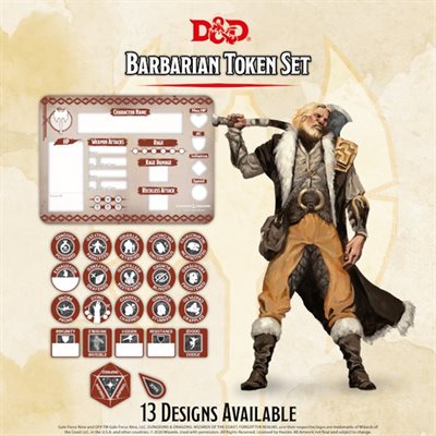 Dungeons and Dragons Token Set - Barbarian