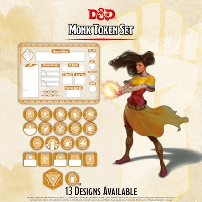 Dungeons and Dragons Token Set - Monk