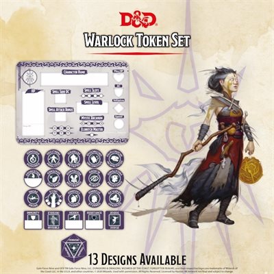 Dungeons and Dragons Token Set - Warlock