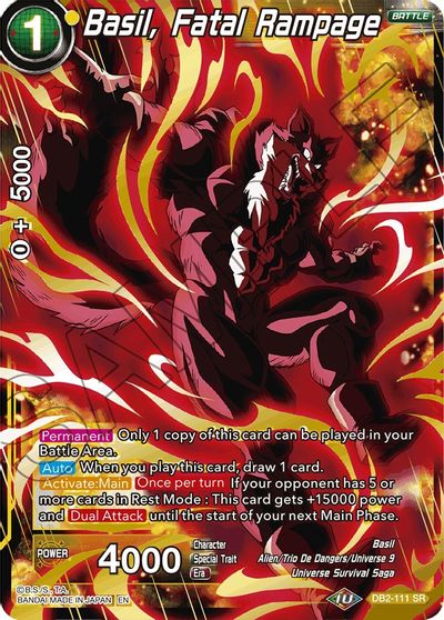 Basil, Fatal Rampage (Reprint) [DB2-111]