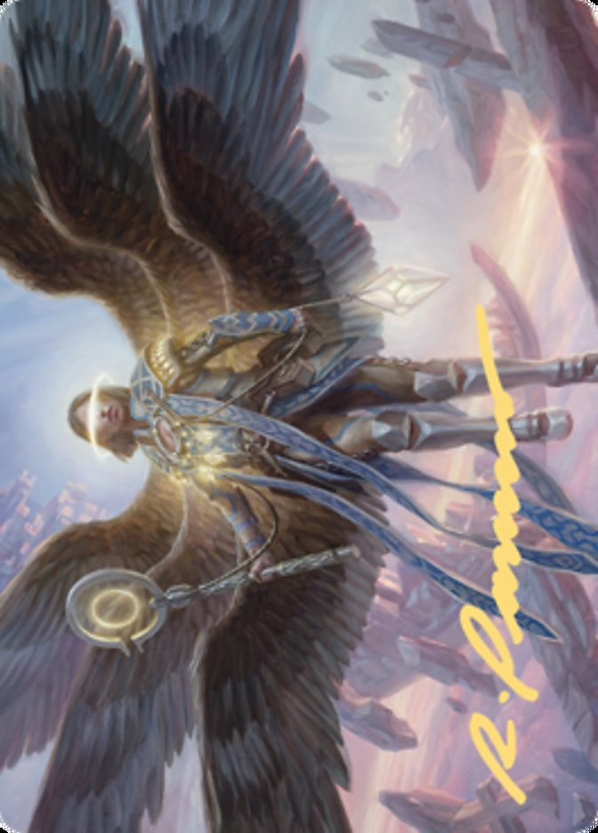 Angel of Destiny Art Card (Gold-Stamped Signature) [Art Series: Zendikar Rising]