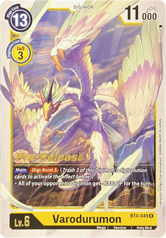 Varodurumon [BT4-049] [Great Legend Pre-Release Promos]