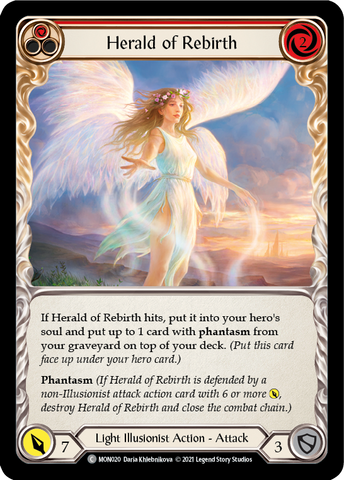 Herald of Rebirth (Red) [MON020] (Monarch)  1st Edition Normal